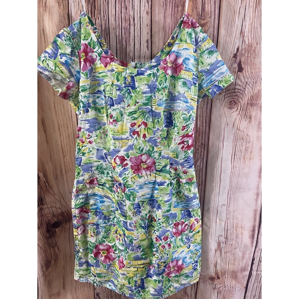 Tropical Floral Vintage Dress Size 5 by Jonathan Martin Unicorn Label